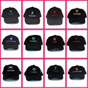 Zodiac Astrology Hat Baseball Cap Present Gift Thick Material Adjustable